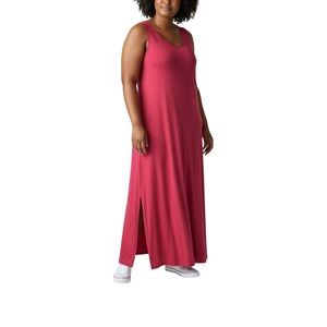 Attitudes by Renee Bright Rose Tank Maxi Knit Dress Women’s Size 1X